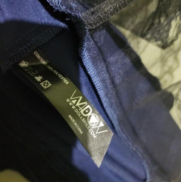 Dolls Kill Widow Spell A Song Underbust Mini Dress Size M - Picture 4 of 7